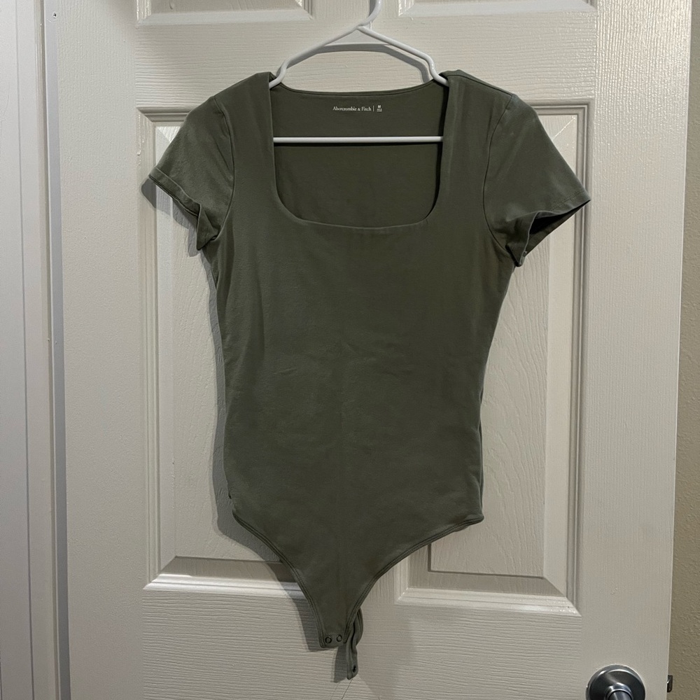 Abercrombie & Fitch Olive Green Bodysuit
